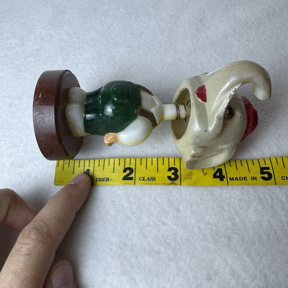 Vintage Plastic Bobble Head Nodder Elephant in Overalls -‎ Political